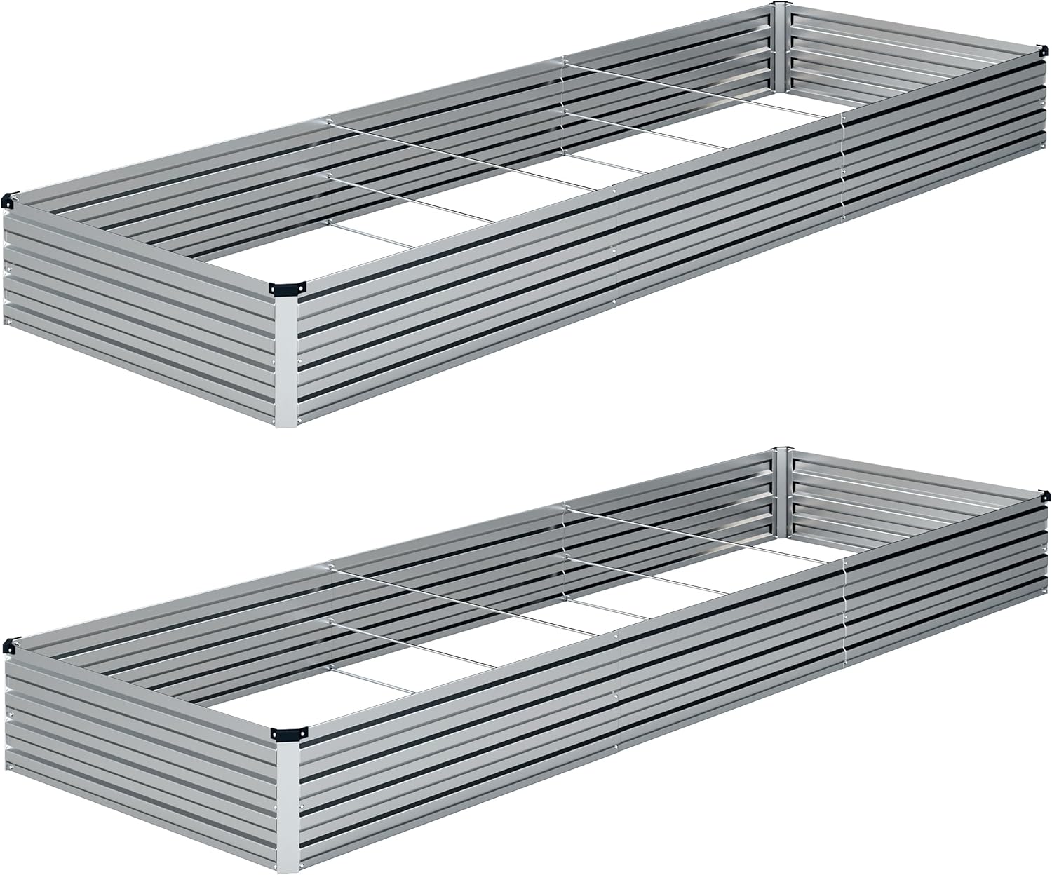 Galvanized Raised Garden Bed Kit for Vegetables and Herbs