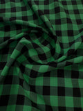 1 in Checkered Gingham PolyPoplin Fabric by the Yard - 60 (Style YBLH)