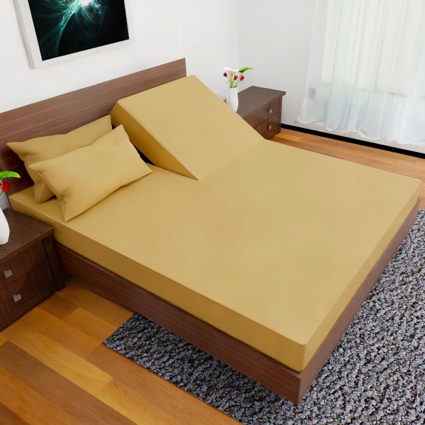 Split Top California King Bedding Set - Luxurious Comfort & Fit