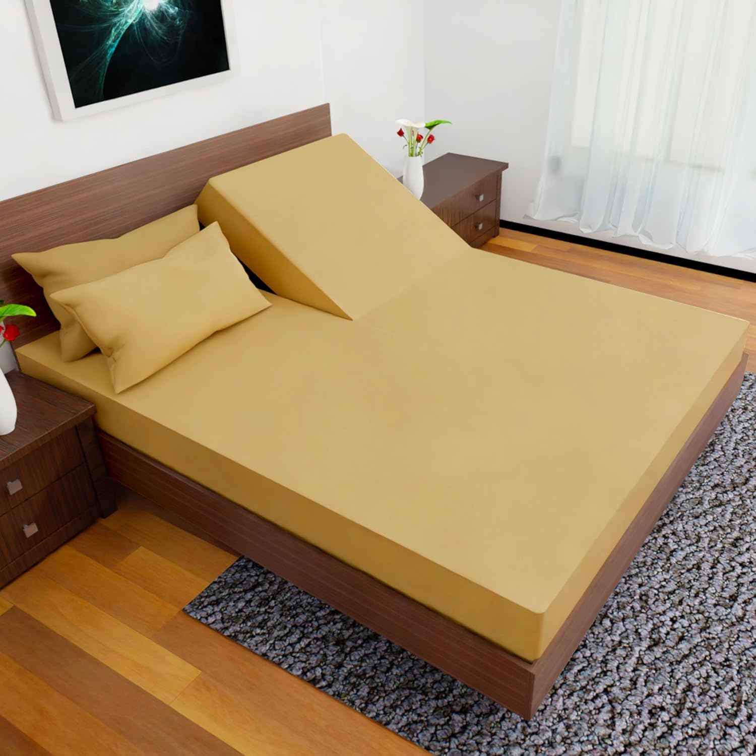 Split Top California King Bedding Set - Luxurious Comfort & Fit