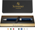 Scriveiner Personalized Midnight Blue Pen - Luxury Engraved Ballpoint