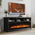 PUKAMI Fireplace TV Stand for TVs up to 75 in - 60 in Electric