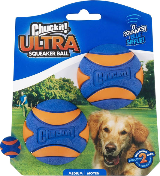 Chuckit! Ultra Squeaker Ball Dog Toy - Bouncy Fetch Fun!