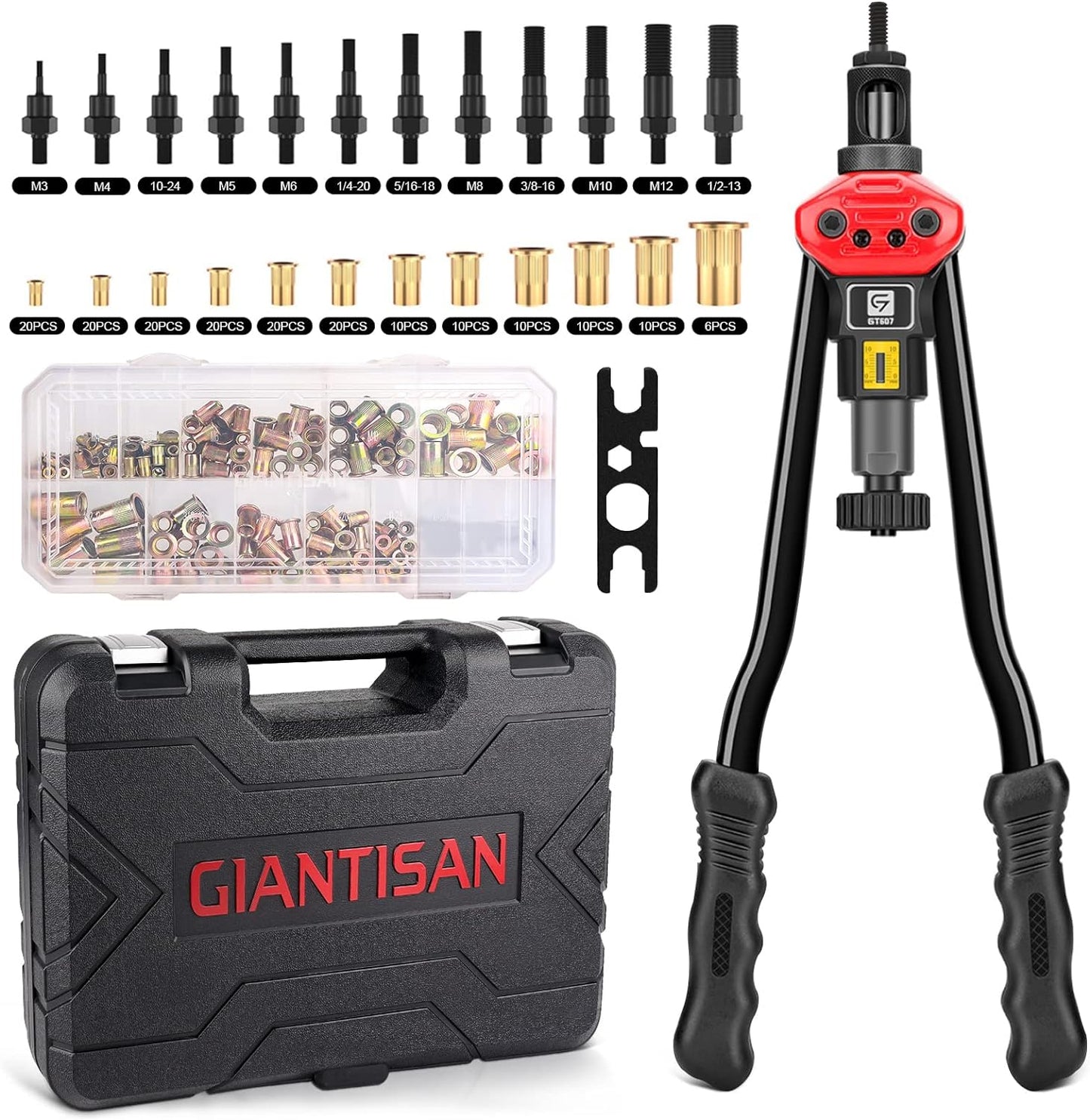 Rivet Nut Tool Kit for Easy Use and Organized Storage Solution