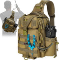 Piscifun Fishing Tackle Bag with Rod & Gear Holder - Lightweight Sling