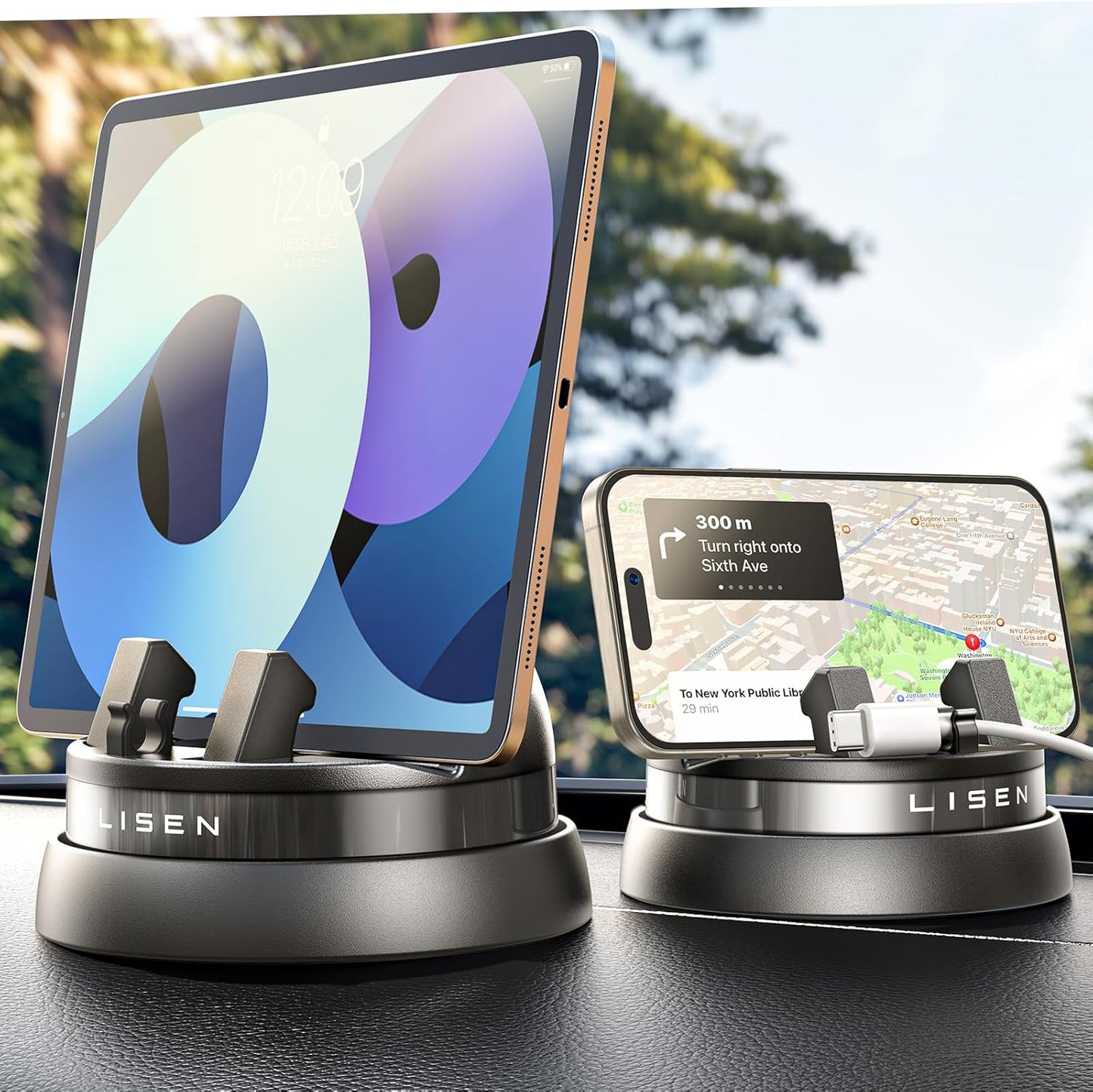 LISEN 360 Phone Holder - Hands-Free Navigation