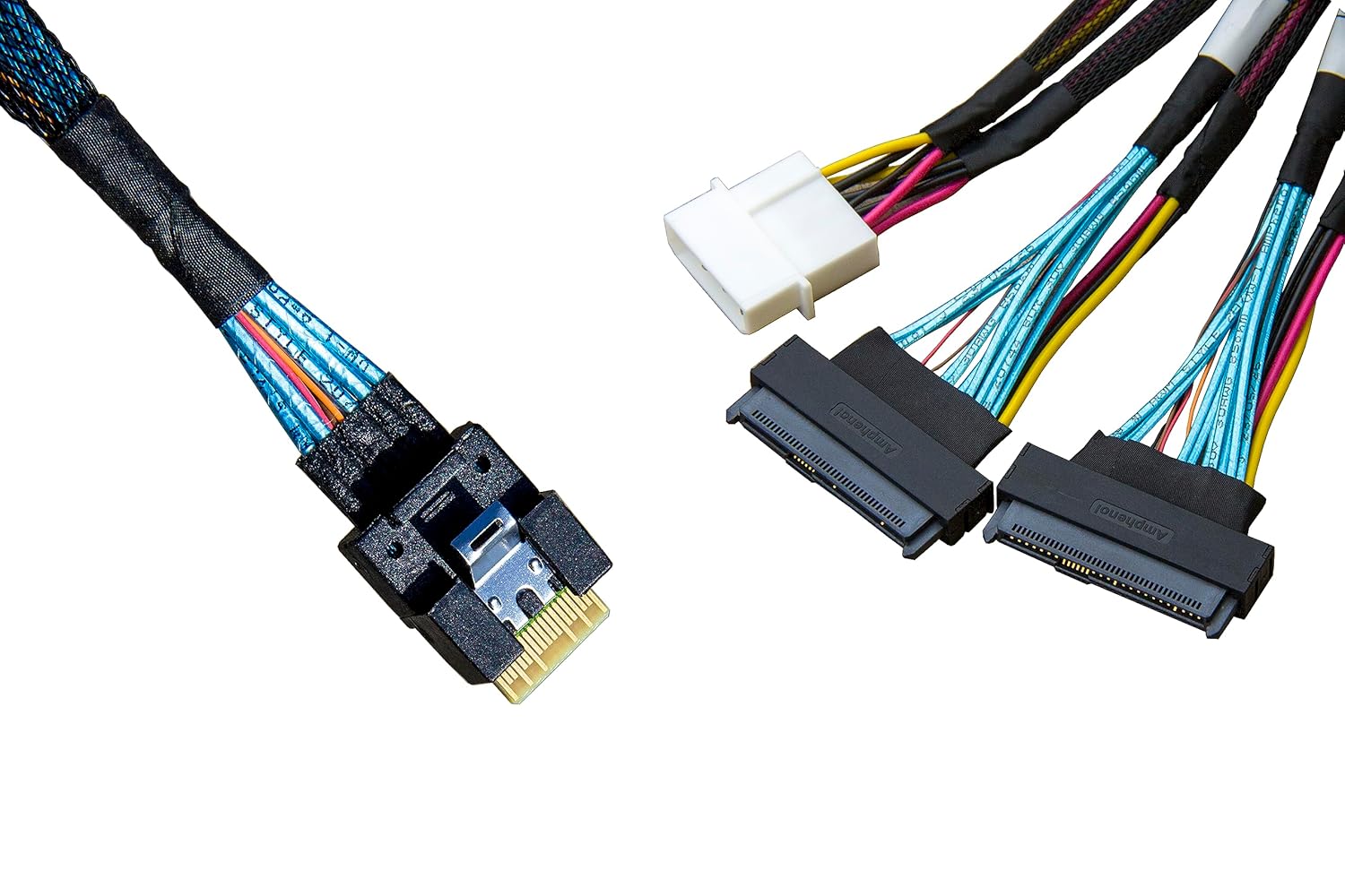 DiLinker SlimSAS 8X to Dual U.2 NVMe Adapter for High-Speed Storage