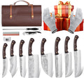 TIJERAS 14PCS Butcher Knife Set for Meat Cutting - Complete Kitchen