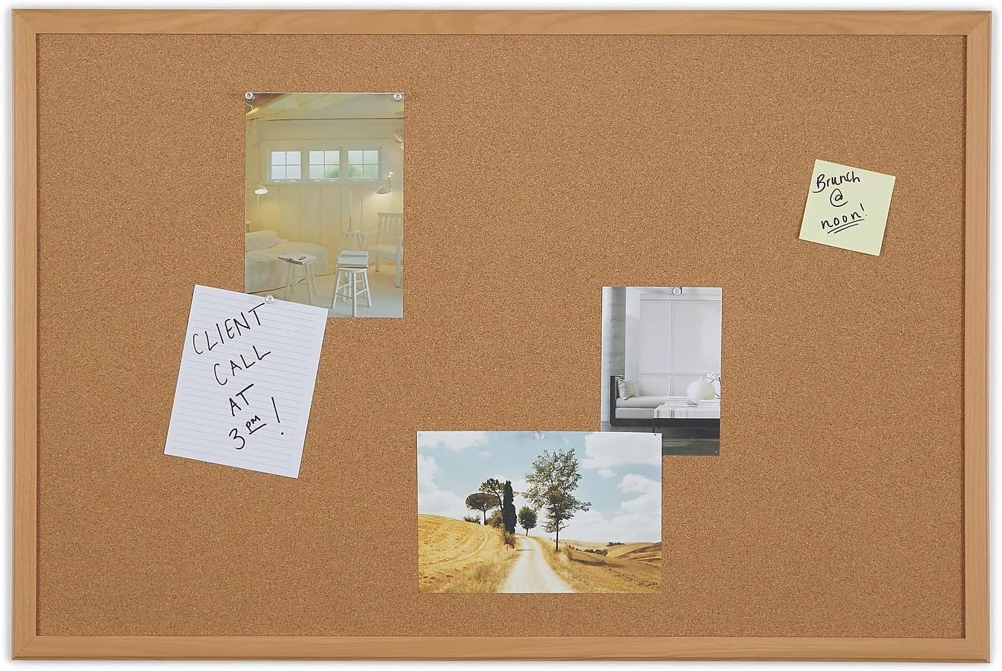 Staples Cork Bulletin Board for Organizing Notes and Ideas