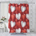 Romantic Heart Shower Curtain for Bathroom - Art Deco 36x72 in
