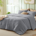 Full Size Comforter Set Grey - Soft Prewashed All-Season Comforter