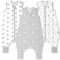 Mama Cheetah Toddler Sleep Sack with Feet 3-Pack - Soft 0.5 TOG Cotton