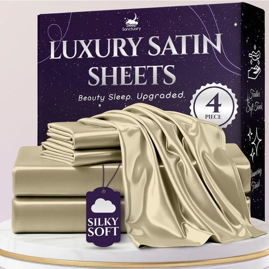 Satin Sheets Queen Size Set for Luxurious Sleep Experience