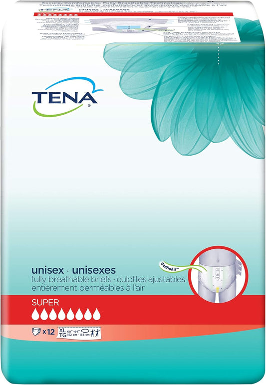 TENA Incontinence Briefs XL 12ct: Super Absorbent!