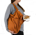 Cat-in-the-Bag Cozy Comfort Carrier - Small Caramel Cat Carrier