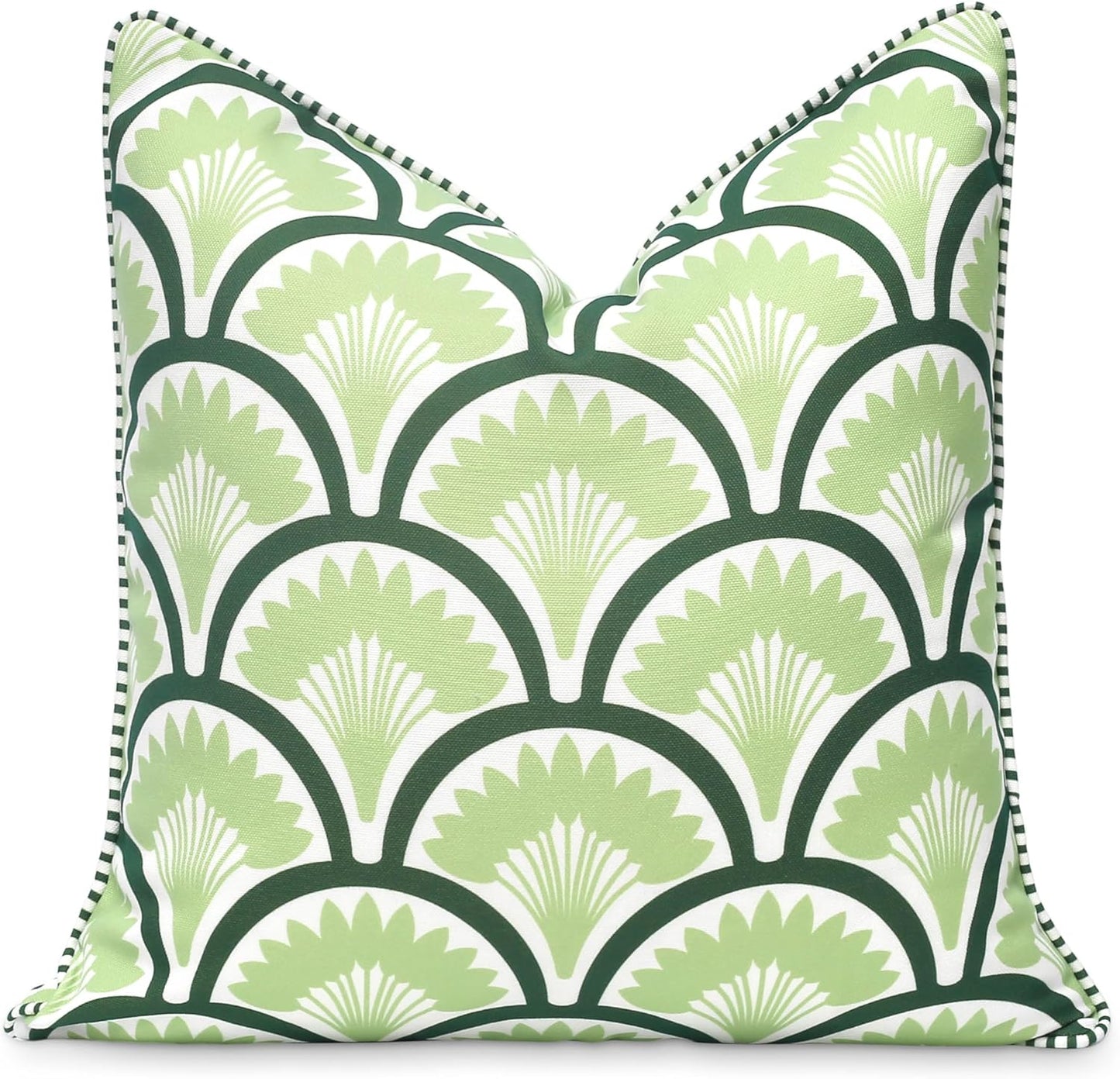 Coastal Patio Indoor Outdoor Throw Pillow Cover, 20in Water Repellent