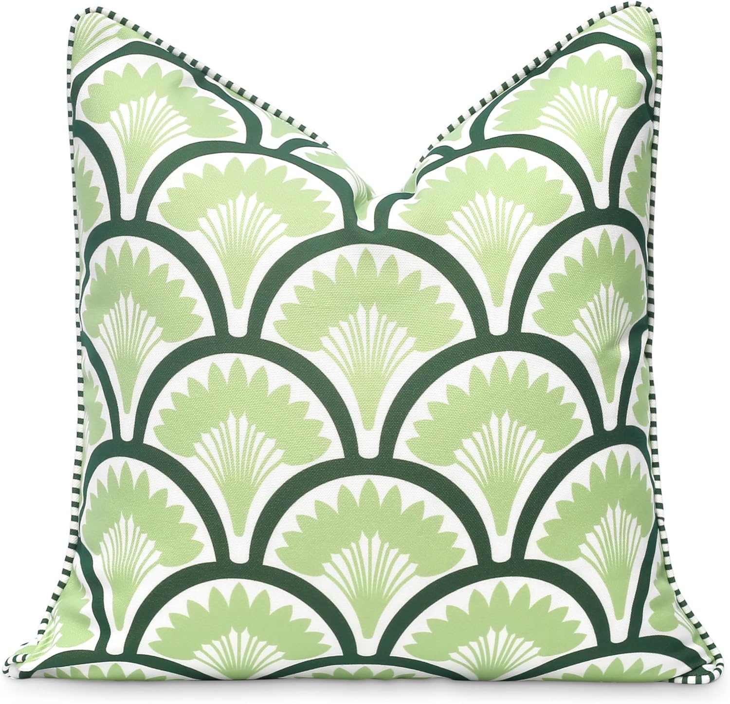 Coastal Patio Indoor Outdoor Throw Pillow Cover, 20in Water Repellent