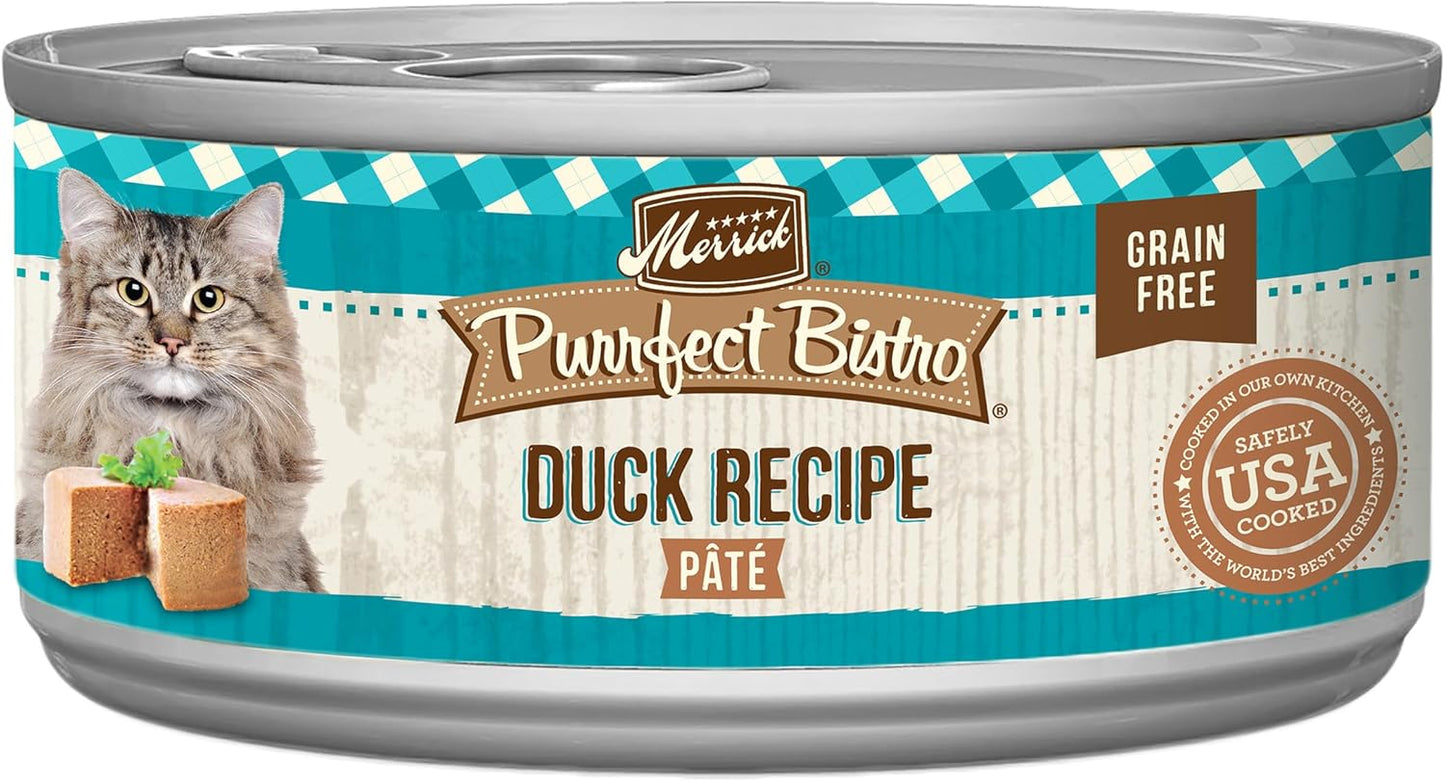 Merrick Purrfect Bistro Grain Free Duck Recipe Wet Cat Food