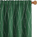Deconovo Small Blackout Green Curtains 54 in Length - Light Blocking