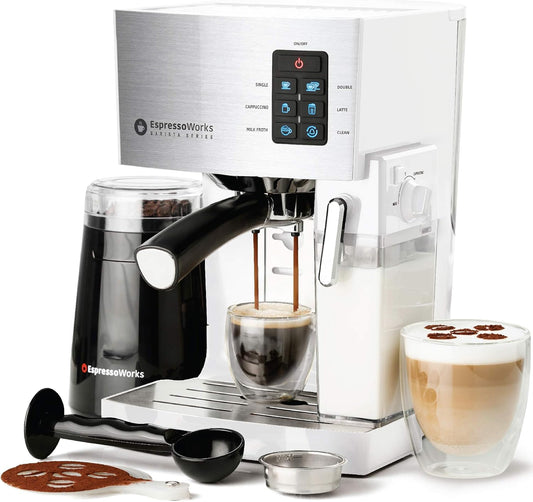 10-Piece EspressoWorks Bundle - One Button Cappuccino