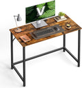 Compact Industrial Gaming Desk, Space-Saving 19.7 x 39.4 Inches