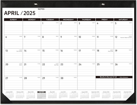 Feteulo 2025-2026 Large Desk Calendar - 16 Month View