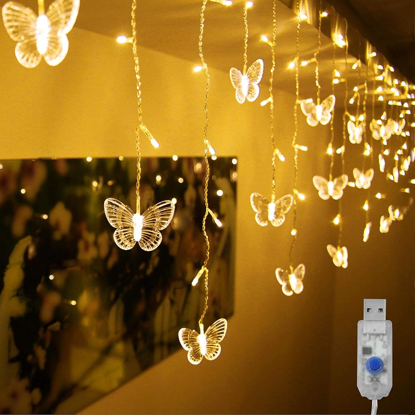 Twinkle in Style: Decorman Butterfly Curtain Lights