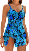 GRACE KARIN One Piece Swim Dress V Neck Tummy Control - Flattering