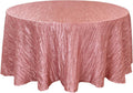 Elegant 132 Inch Round Crinkle Taffeta Tablecloth for Events