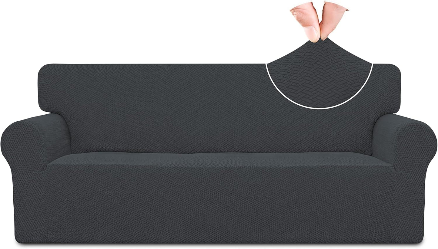 Easy-Going Stretch Jacquard Couch Cover for Oversized Sofas