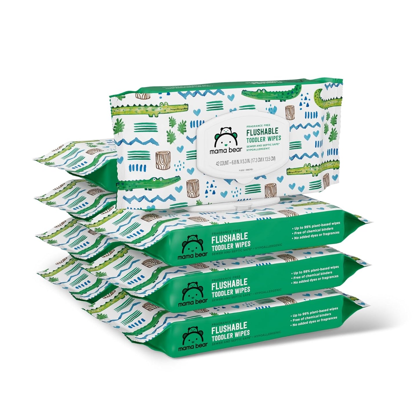 Flushable Toddler Wipes - Hypoallergenic, Fragrance-Free, 336 Ct