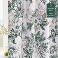 Full Blackout Vintage Floral Curtains 63 in Length - Room Darkening