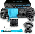 5/16 in x 50ft Synthetic Winch Rope Cable Kit - Safer, Lightweight
