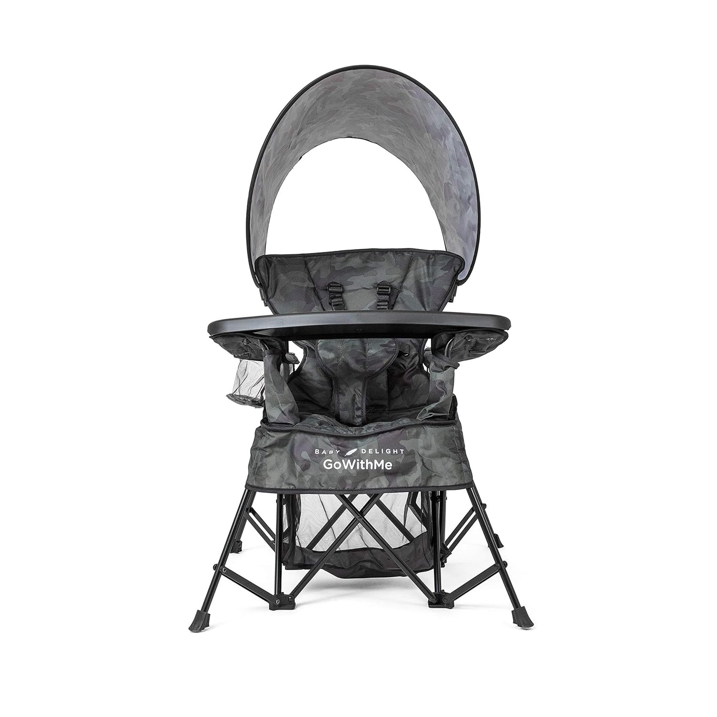 Baby Delight Portable Chair | 3 Growth Stages | Sun Canopy | Carbon Camo