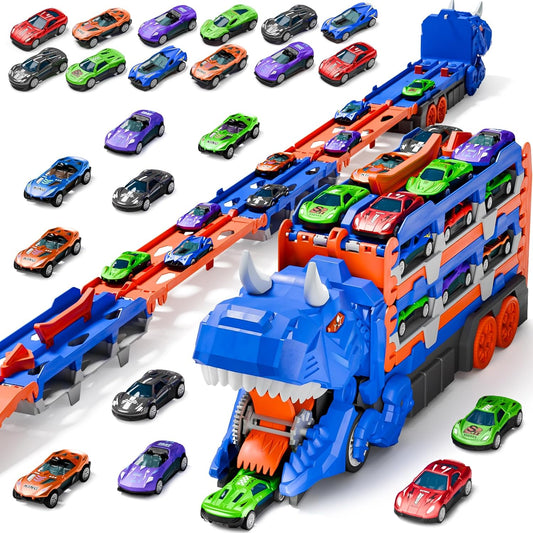 Dinosaur Transport Truck Car Toys for 3 to 6 Year Old Boys