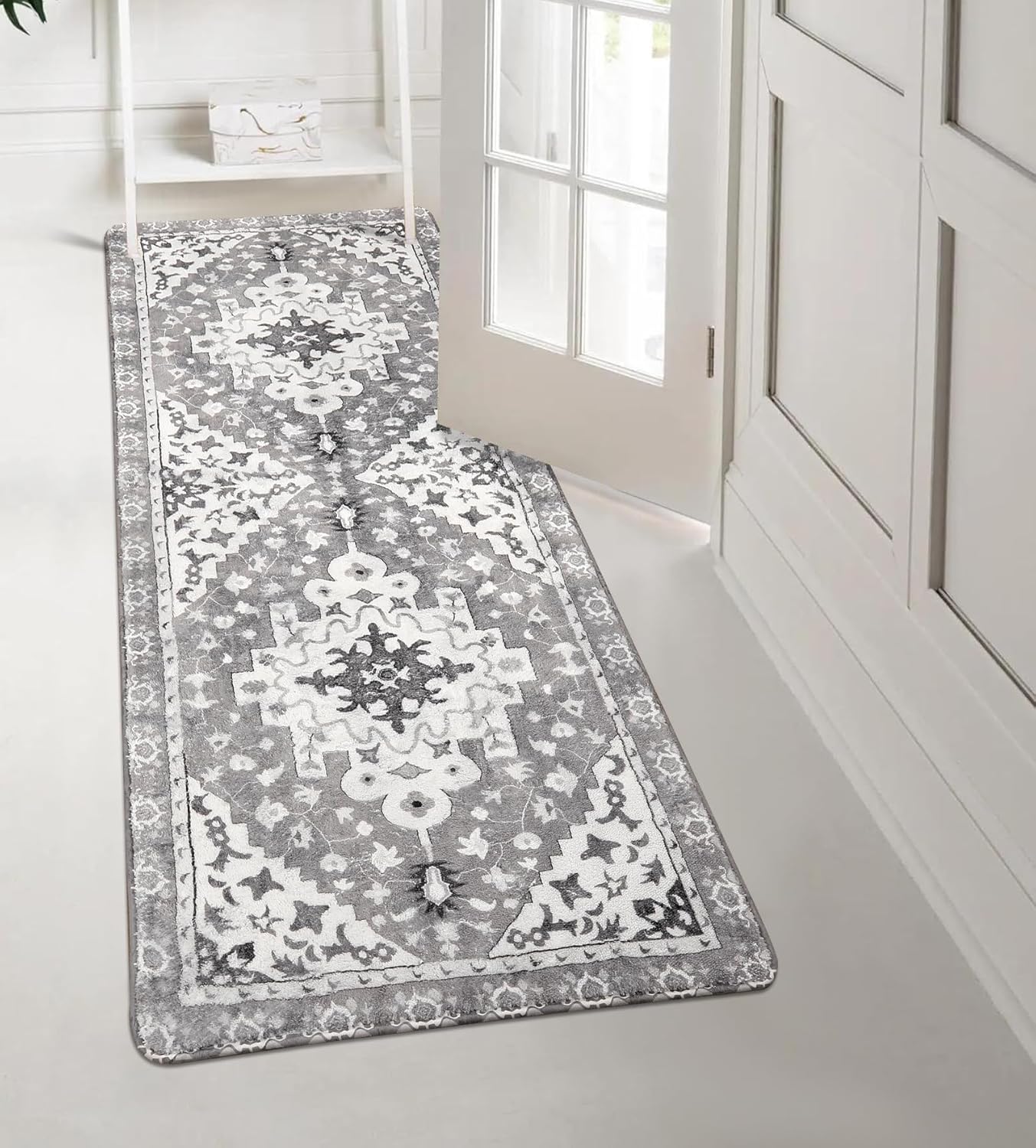 Uphome Boho Vintage Bathroom Runner Rug for Stylish Spaces