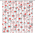 Infinite Love Hearts Shower Curtain
