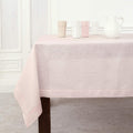 Solino Home Linen Tablecloth 60 x 108 in - Classic Hemstitch Pink