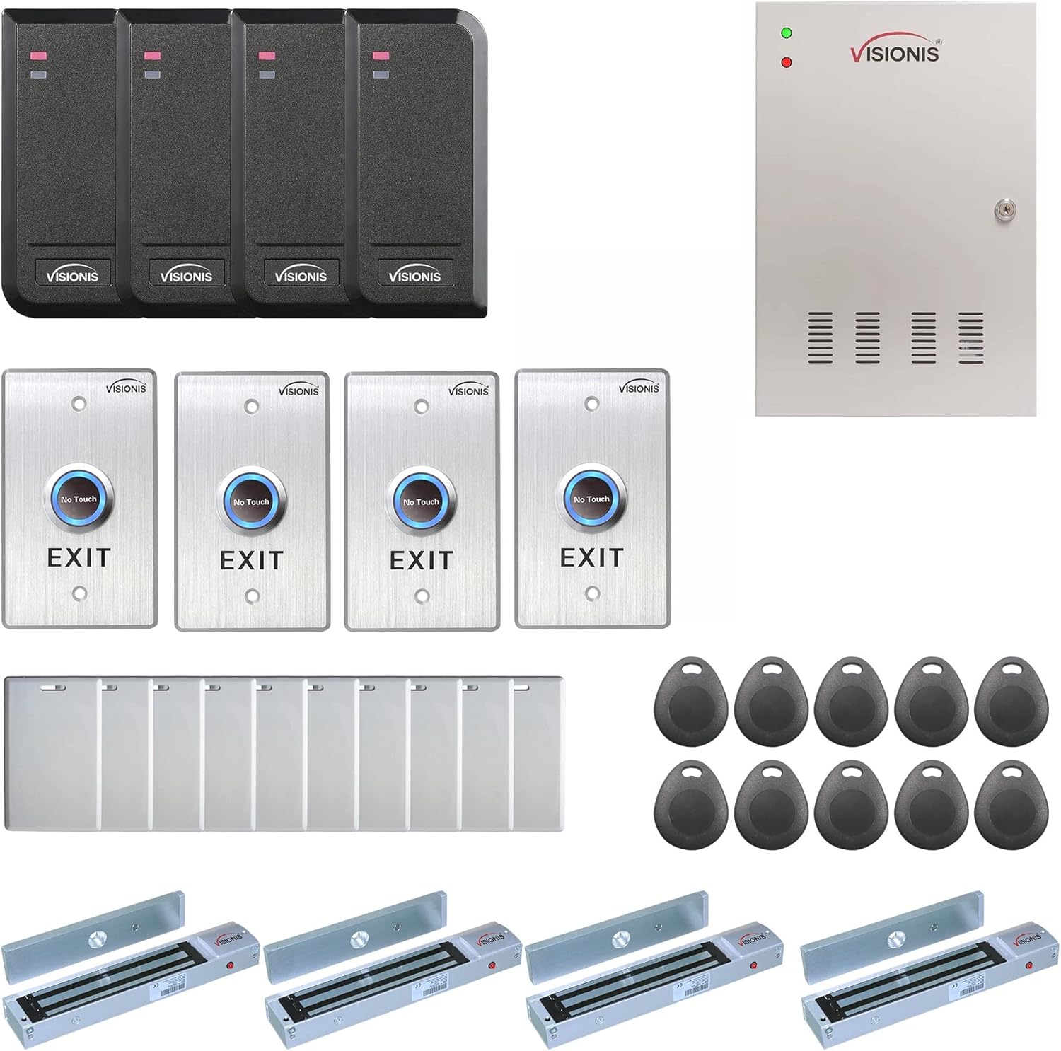 Visionis FPC-6205 Four Doors Access Control System with Software