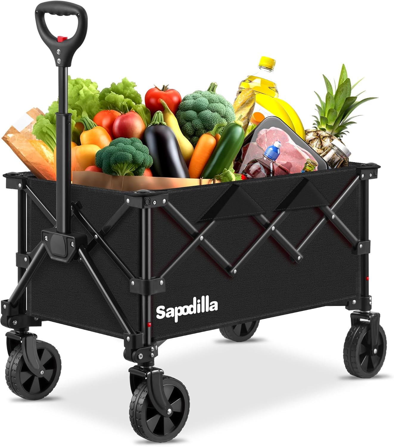 Spacious Collapsible Utility Wagon - Shop, Garden, Camp in Style!