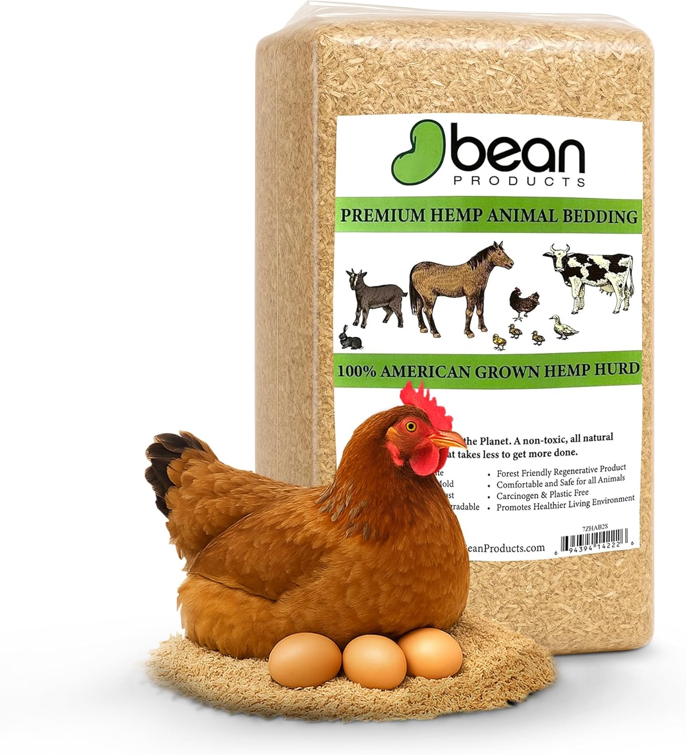 Hemp Animal Bedding 25 Lbs - Natural, Super Absorbent Solution
