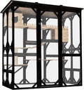 Catio Outdoor Cat Enclosure with Weather-Proof Roof for Cats