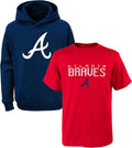 MLB Youth Boys Atlanta Braves Performance Hoodie & Tee Combo