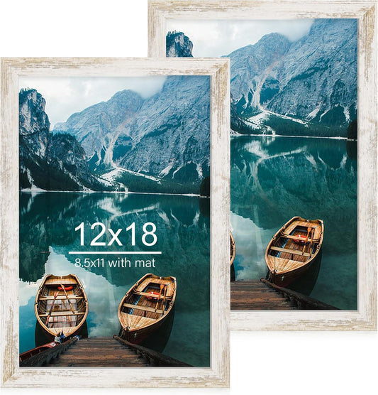 12x18 Frame Set of 2 for Rustic Home Decor and Gifts