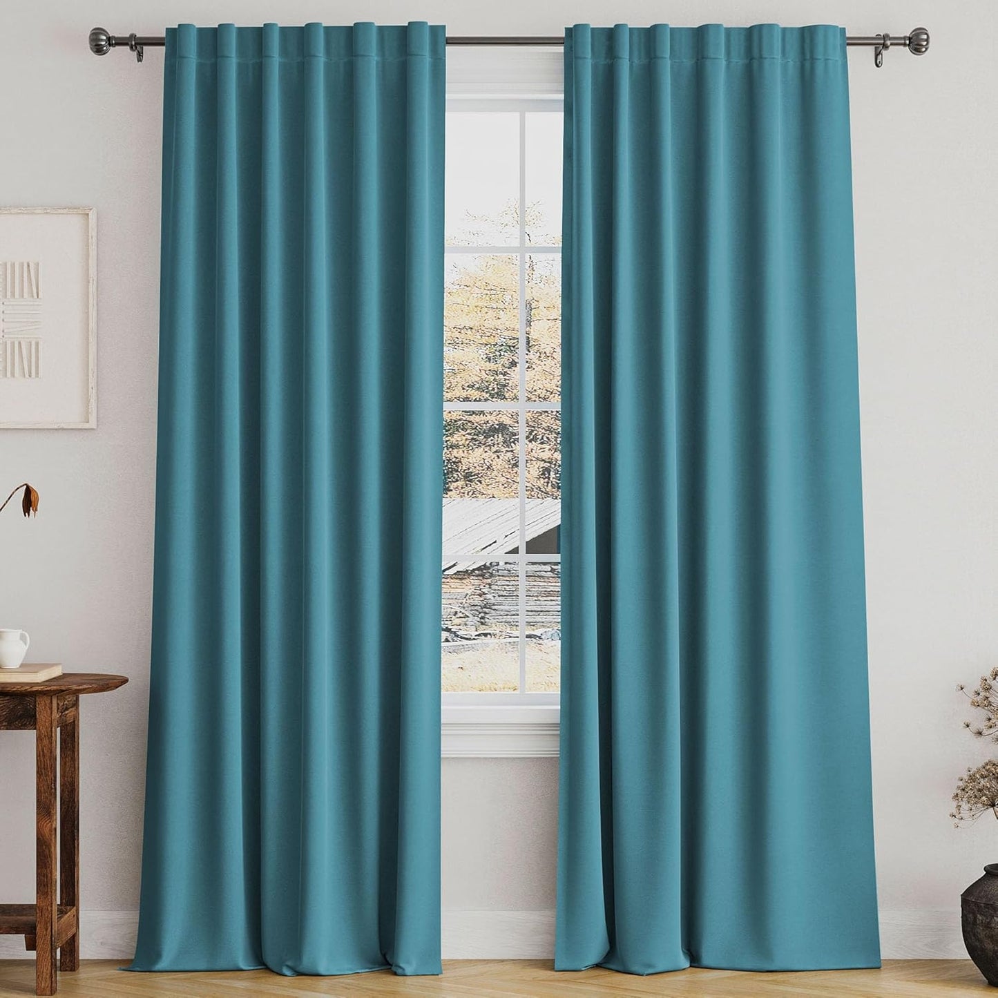 Turquoize Blackout Curtain Panels for Bedroom and Living Room