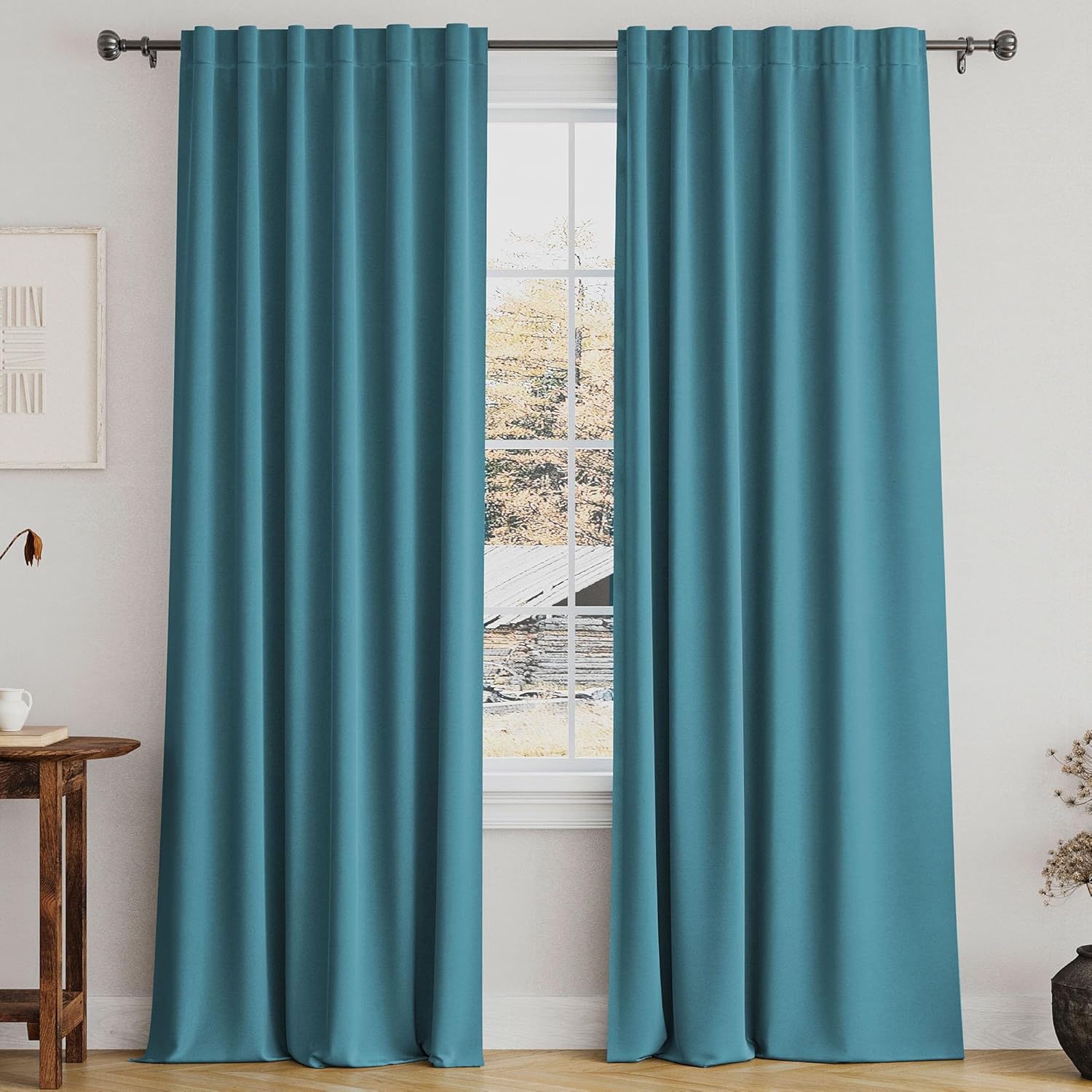 Turquoize Blackout Curtain Panels for Bedroom and Living Room