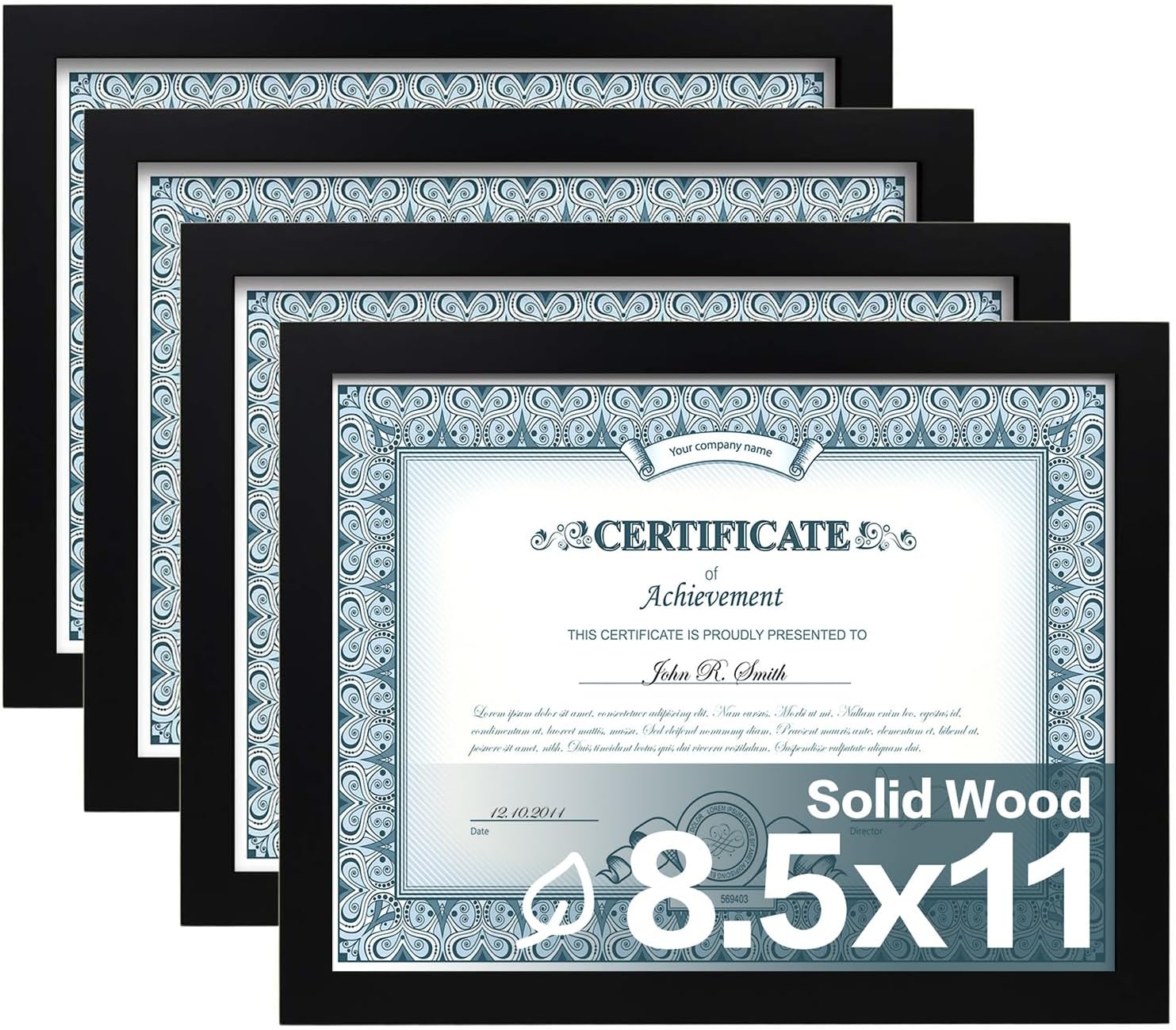 Egofine 8.5x11 Picture Frames Set of 4 for Document Display