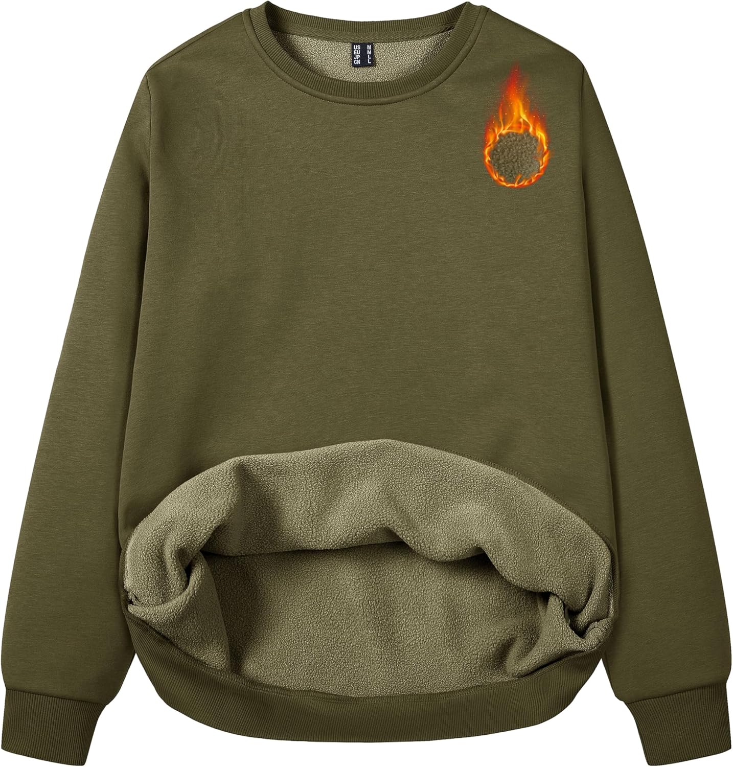 MAGCOMSEN Women's Fleece Lined Sweatshirt for Cozy Comfort