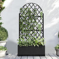 Casaphoria Garden Bed with Trellis and Easy-Move Wheels