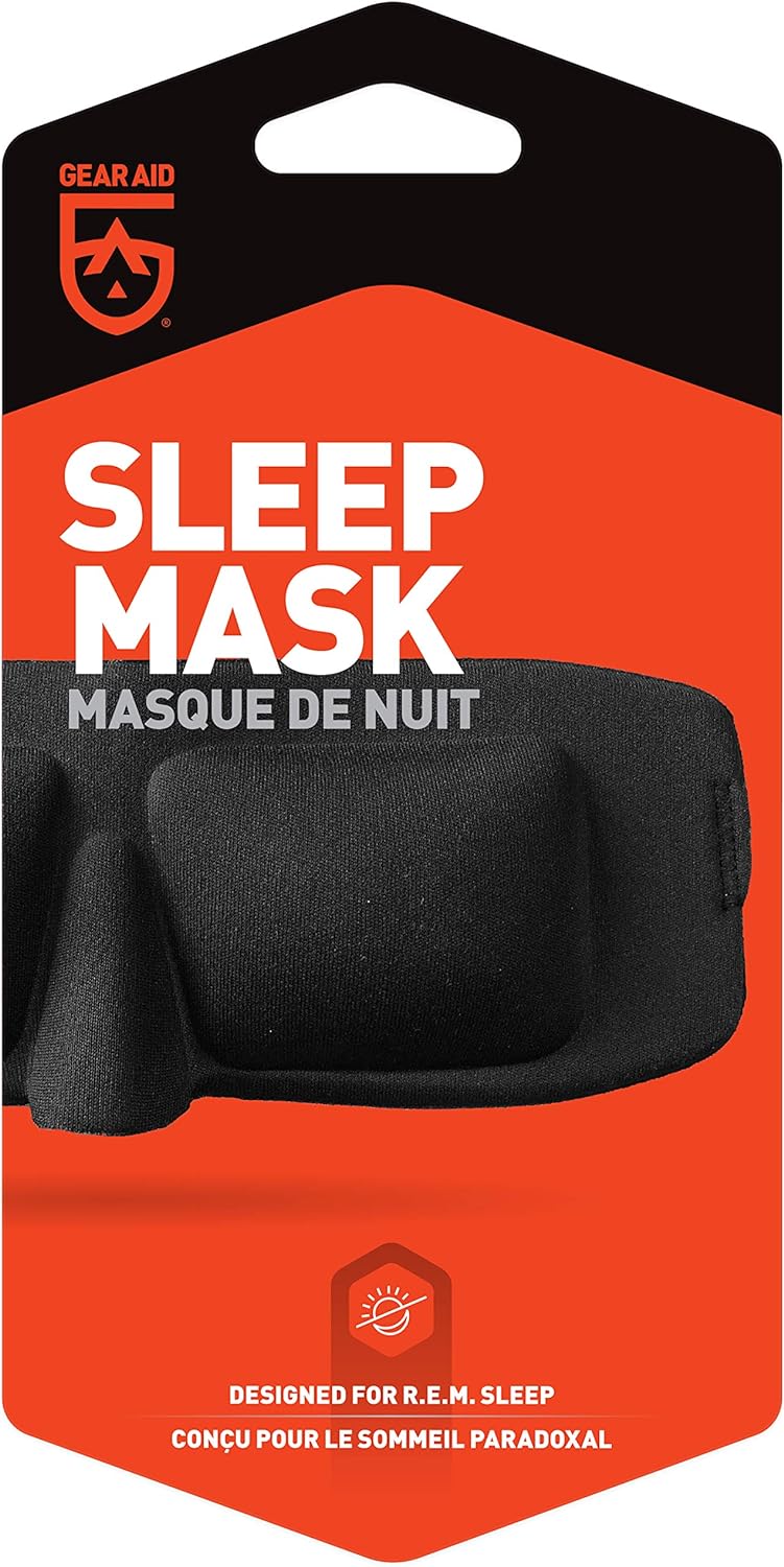 Gear Aid Black Sleep Mask for Deep REM Sleep